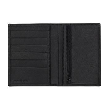vue interieure du portefeuille classique cuir noir jules & jenn