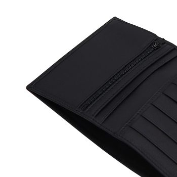 gros plan portefeuille classique cuir noir jules & jenn