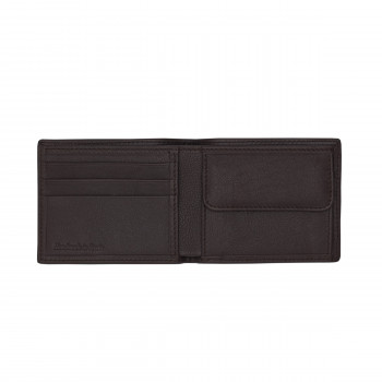 vue interieure du portefeuille essentiel cuir marron jules & jenn