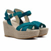 sandales compensees cuir bleu jules & jenn