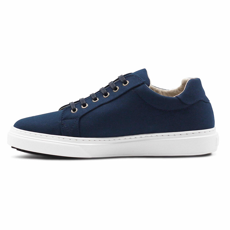 vue interieure baskets recyclees homme bleu jules & jenn