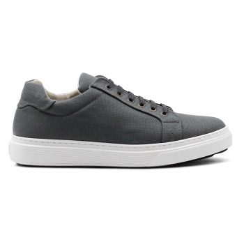 vue exterieure baskets recyclees homme gris jules & jenn