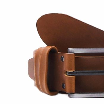 gros plan ceinture casual cuir cognac jules&jenn
