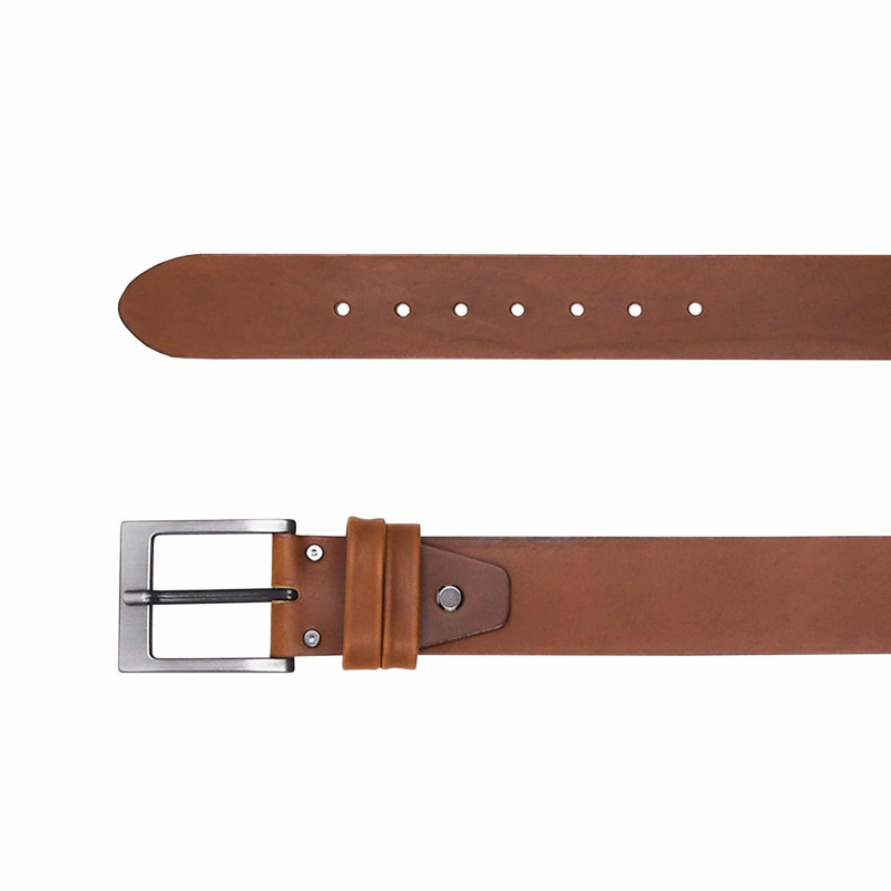 vue dessus ceinture casual cuir cognac jules&jenn