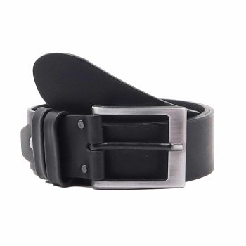 ceinture casual cuir noir jules & jenn