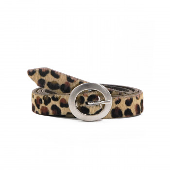ceinture fine cuir leopard jules & jenn