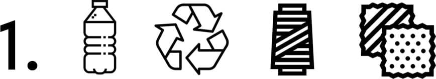 Comment est fabriquee la toile des baskets recyclee