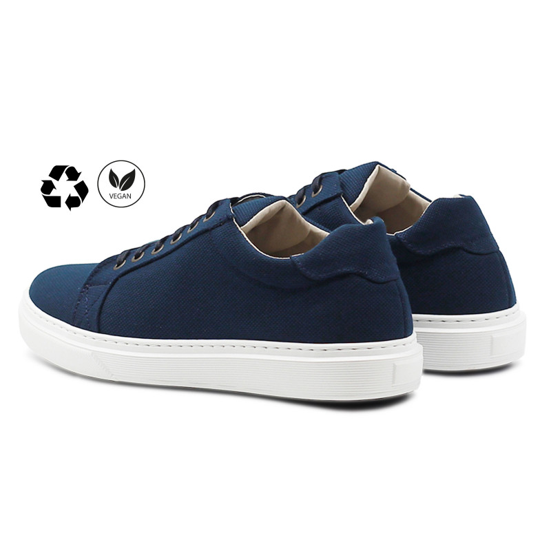 vue arriere baskets recyclees homme bleu jules & jenn