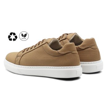 vue arriere baskets recyclees homme camel jules & jenn