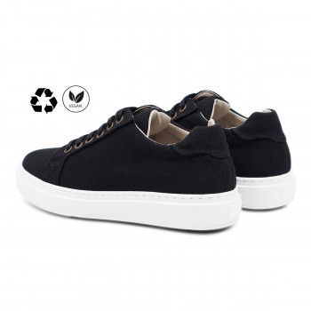 vue arriere baskets recyclees femme noir jules & jenn