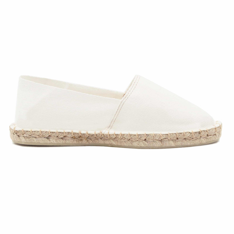 vue interieur espadrilles toile de coton blanc jules & jenn