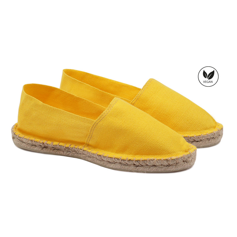 espadrilles toile de coton jaune jules & jenn