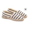 espadrilles toile coton rayee blanc bleu jules jenn