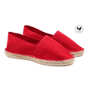 espadrilles toile de coton rouge jules & jenn