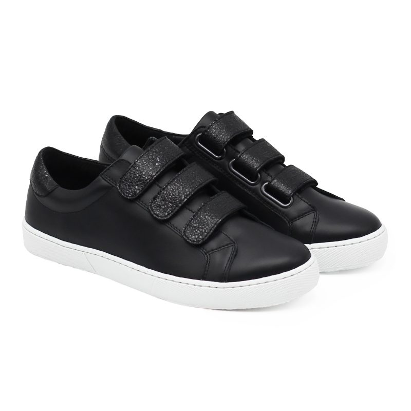 baskets scratch cuir noir jules jenn