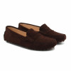mocassins cuir daim marron femme jules & jenn