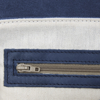 vue interieur sac bandouliere cuir daim bleu jules & jenn