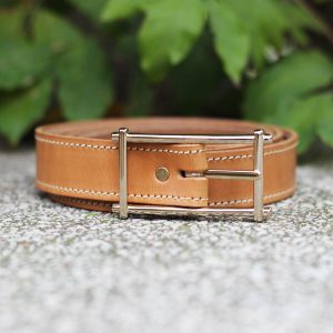vue posee ceinture mademoiselle cuir beige jules & jenn