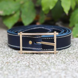 vue posee ceinture mademoiselle cuir bleu jules & jenn