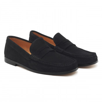 mocassins ville cuir daim noir jules & jenn