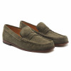 mocassins ville cuir daim vert jules & jenn