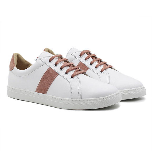 Lacets plats coton blanc