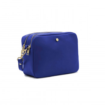 vue avant sac gabrielle cuir bleu royal jules & jenn