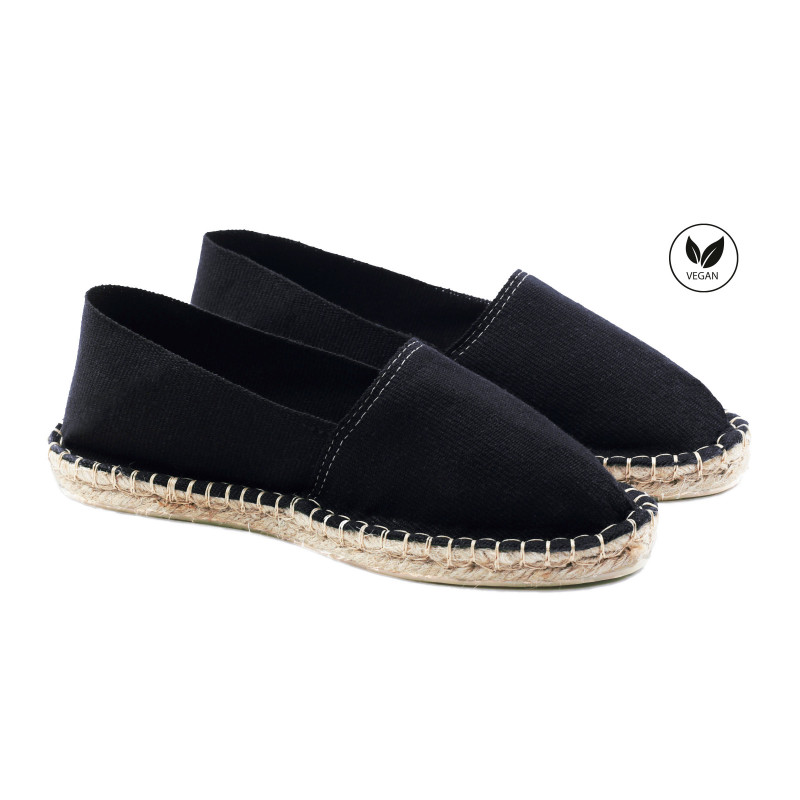 espadrilles toile de coton noir jules & jenn