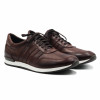 sneakers cuir noir lacets marron jules & jenn