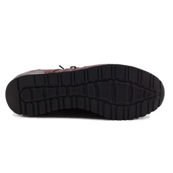 semelle sneakers cuir noir lacets marron jules & jenn