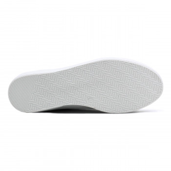 vue dessous baskets a scratch cuir blanc et rose jules & jenn