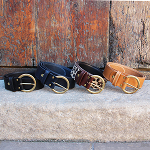 vue portee ceinture boheme cuir bleu jules & jenn
