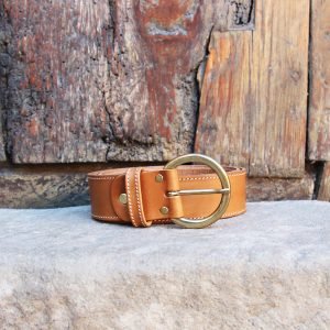 vue posee ceinture boheme cuir camel jules & jenn