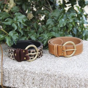 vue portee ceinture boheme cuir camel jules & jenn