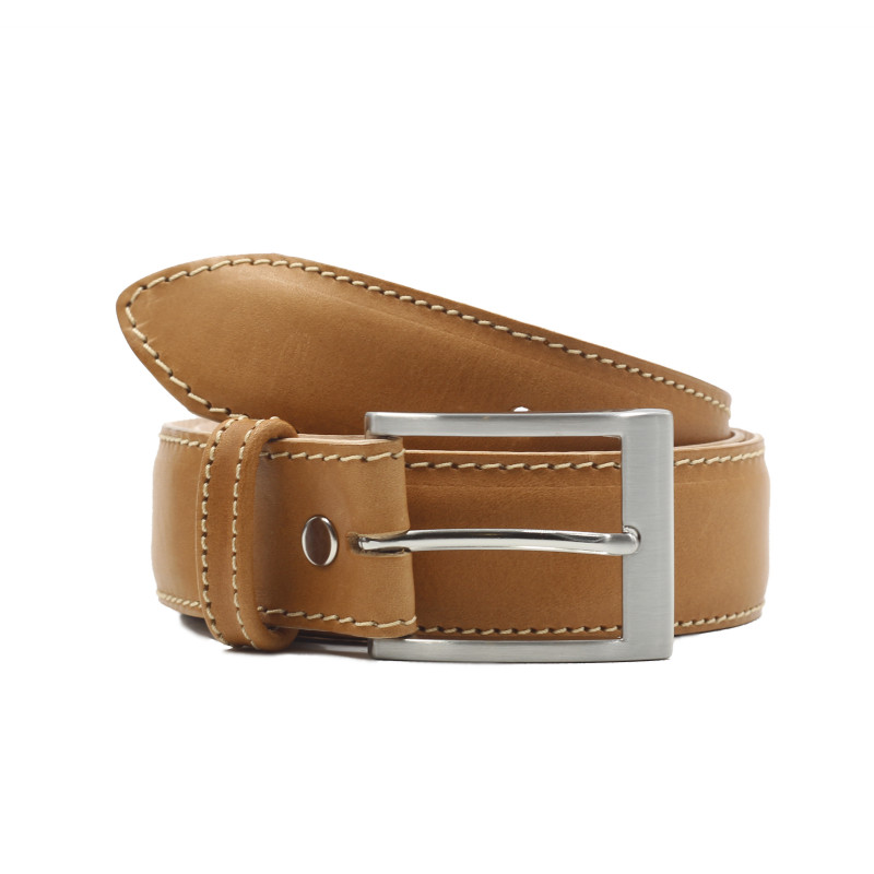 ceinture classique cuir camel jules et jenn
