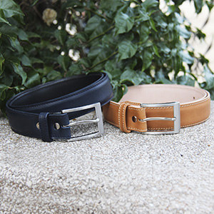 vue duo boucle ceinture classique cuir bleu jules et jenn