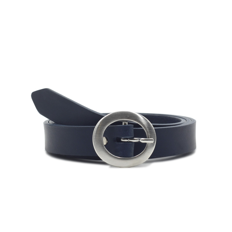 ceinture fine cuir bleu jules&jenn