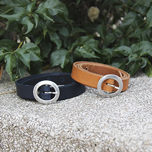 vue duo ceinture fine cuir camel jules&jenn