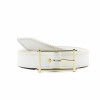 ceinture blanc cuir mademoiselle