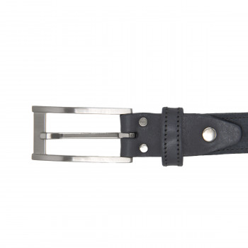 gros plan boucle ceinture new york cuir daim gris jules et jenn