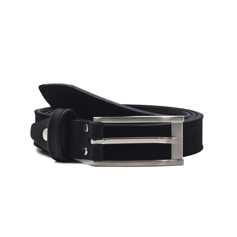 ceinture new york cuir daim noir jules et jenn