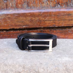vue posee ceinture new york cuir daim noir jules & jenn