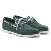 chaussures bateau cuir vert jules & jenn
