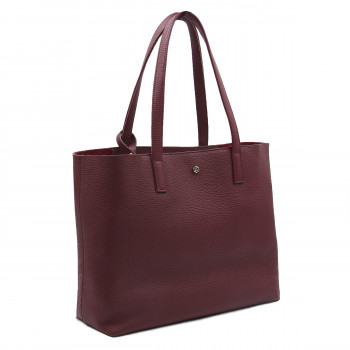 sac cabas cuir souple graine bordeaux jules & jenn
