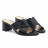 mules cuir noir jules & jenn