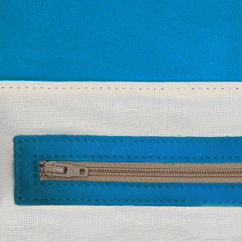 vue interieur sac bandouliere cuir daim bleu clair jules & jenn
