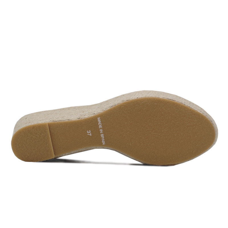 semelle sandales compensees cuir beige jules & jenn