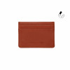 Porte-carte cuir upcyclé brique jules & jenn