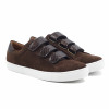 baskets a scratch cuir daim marron chocolat jules & jenn