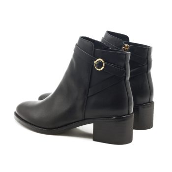 vue arrière bottines cavalière cuir noir jules & jenn